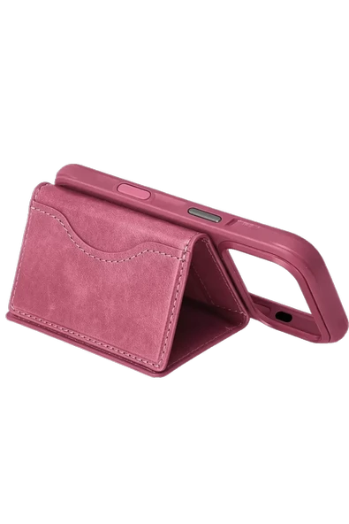 Joko Tema Magsafe Deri Kartlık - Pembe - Resim 2