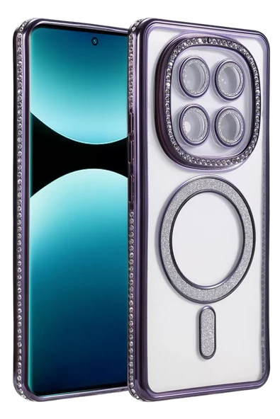 Newface Xiaomi Redmi Note 15 Pro Plus 5G Joke Simli Magneticsafe Kılıf - Derin Mor ürün görseli 1