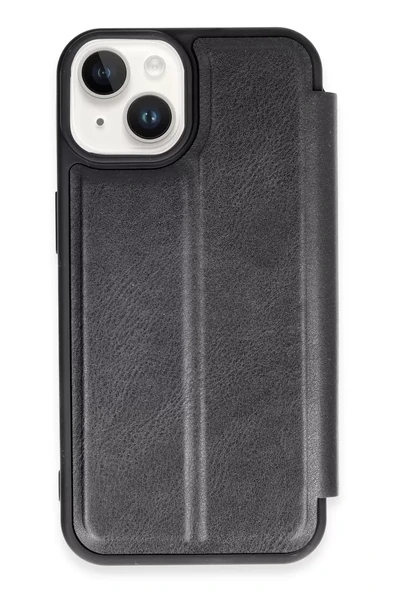 Newface Apple iPhone 14 Kılıf Flip Cover - Siyah ürün görseli 1