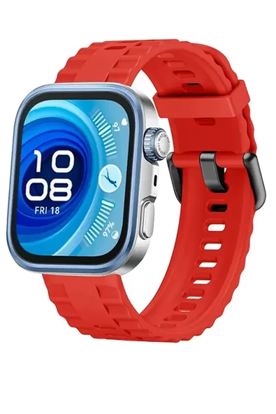 Newface Huawei Watch Fit 3 Klasik Kordon - Kırmızı ürün görseli 1