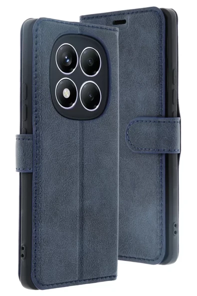 Newface Xiaomi Redmi Note 14 Pro 4G Kılıf Trend S Plus Kapaklı Kılıf - Lacivert ürün görseli 1