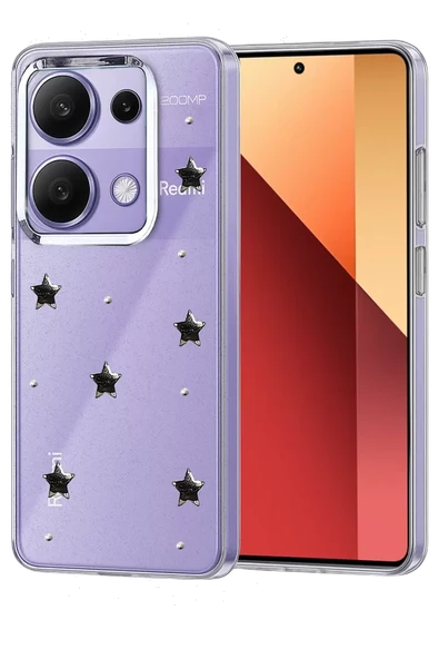 Newface Xiaomi Redmi Note 13 Pro 4G Fiyonk Desenli Kapak - Desen 4 ürün görseli 1