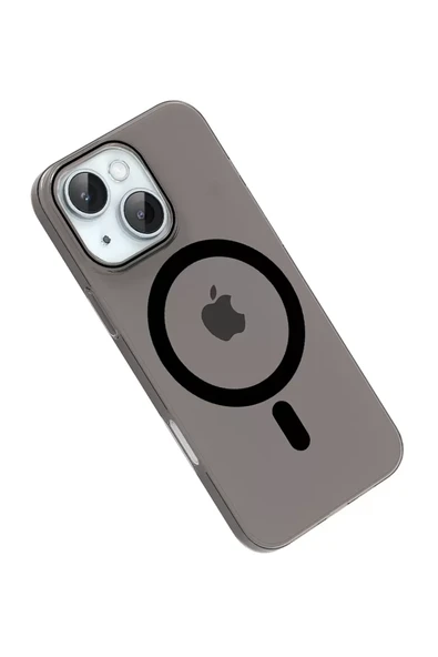 Joko Apple iPhone 14 PC Blank Magsafe Kapak - Siyah - Resim 3