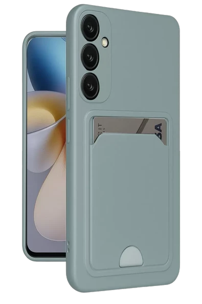 Newface Samsung Galaxy A26 Kılıf Kelvin Kartvizitli Silikon - Açık Yeşil ürün görseli 1