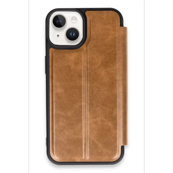 Newface Apple iPhone 14 Kılıf Flip Cover - Taba - Resim 3