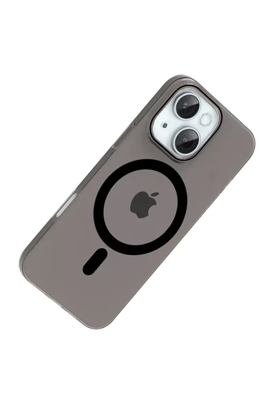 Joko Apple iPhone 14 PC Blank Magsafe Kapak - Siyah - Resim 2