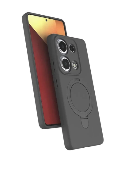 Newface Xiaomi Redmi Note 13 Pro 4G Regal Magsafe Standlı Kapak - Titan Gri ürün görseli 1