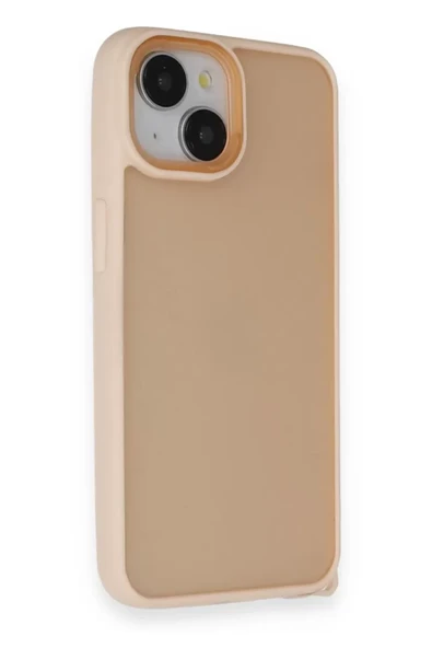 Newface Apple iPhone 14 Kılıf Elegant Kapak - Pudra ürün görseli 1