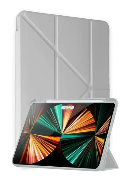 Newface Huawei Honor Pad X9A Kalemlikli Mars Tablet Kılıfı - Gri ürün görseli 1