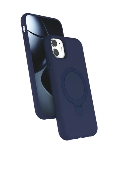 Newface Apple iPhone 11 Regal Magsafe Standlı Kapak - Lacivert ürün görseli 1