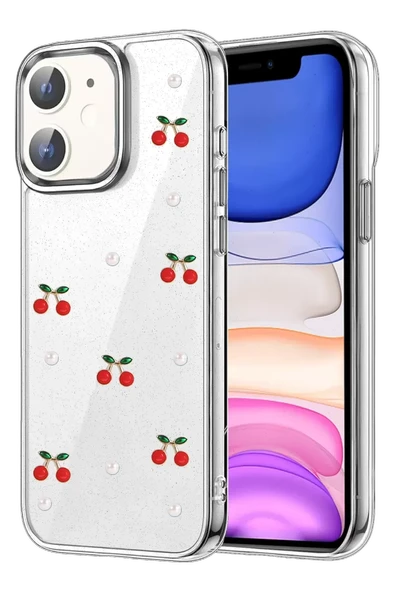 Newface Apple iPhone 12 Fiyonk Desenli Kapak - Desen 9 ürün görseli 1