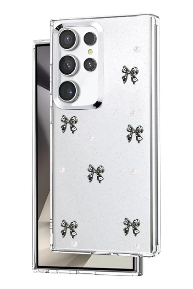 Newface Samsung Galaxy S25 Ultra Fiyonk Desenli Kapak - Desen 8 ürün görseli 1