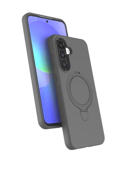 Newface Samsung Galaxy A26 Regal Magsafe Standlı Kapak - Titan Gri ürün görseli 1