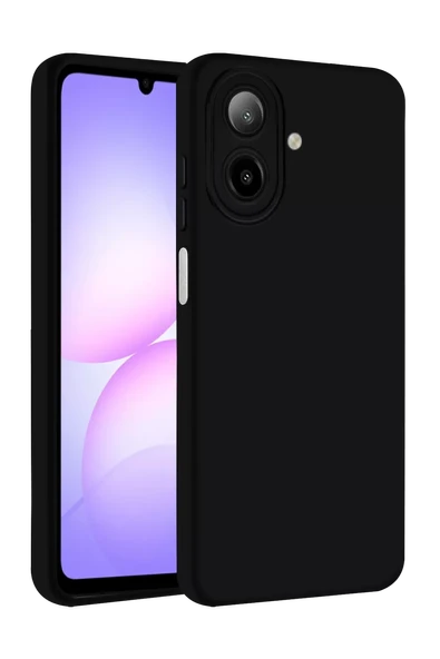 Newface Samsung Galaxy A07 4G Nano içi Kadife Silikon - Siyah ürün görseli 1