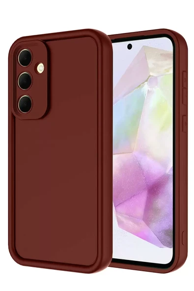 Newface Samsung Galaxy A17 5G Viera Silikon - Bordo ürün görseli 1