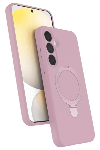 Newface Samsung Galaxy A16 5G Regal Magsafe Standlı Kapak - Açık Pembe ürün görseli 1