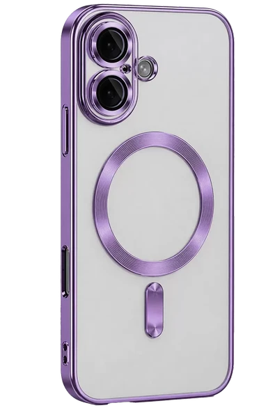 Newface Apple iPhone 16 Kılıf Kross Magneticsafe Kapak - Mor ürün görseli 1
