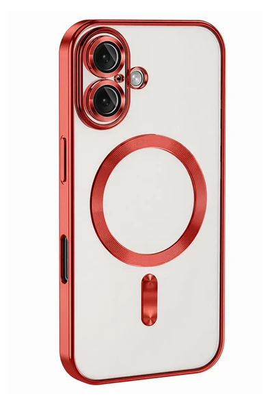 Newface Apple iPhone 16 Kılıf Kross Magneticsafe Kapak - Kırmızı ürün görseli 1