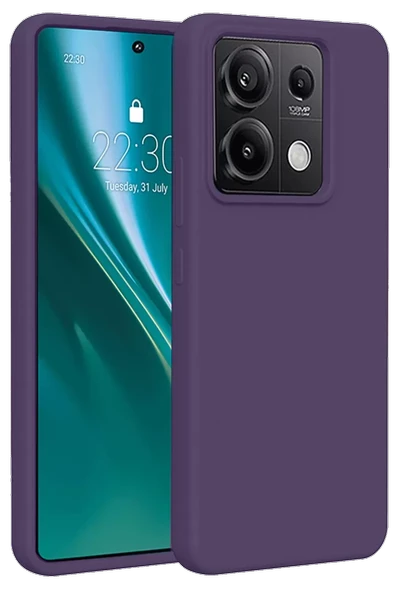 Newface Xiaomi Redmi Note 13 Pro 4G Kılıf First Silikon - Mor ürün görseli 1