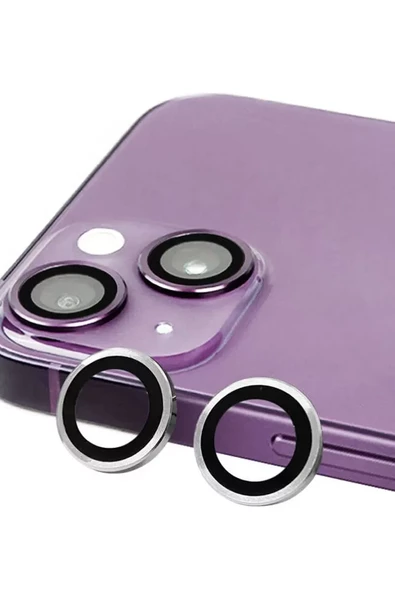 Newface Apple iPhone 13 Mini Raze Metal Kamera Lens - Gümüş ürün görseli 1