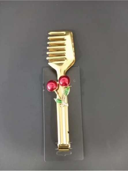 Balsa Gold Renk Kiraz Detaylı Maşa ürün görseli 1