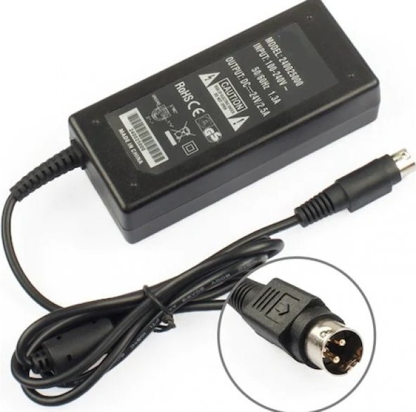 Epson 24 Volt 2.5 Amper 3 Pinli Adaptör 24V 2.5A (Termal Yazıcı) ürün görseli 1
