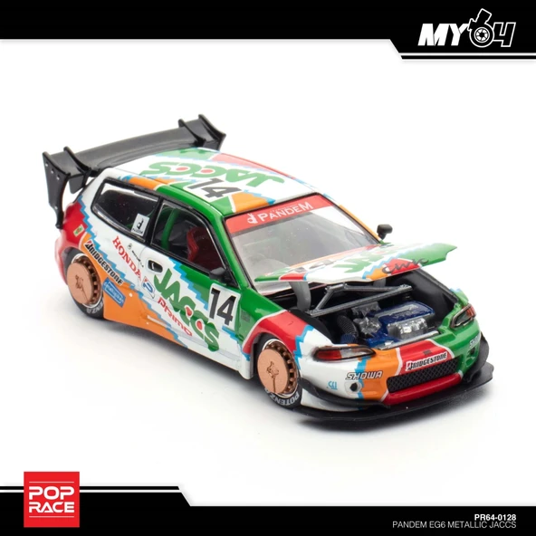 Pop Race PR64-0128 1/64 Pandem EG6 Metallic Jaccs ürün görseli 1