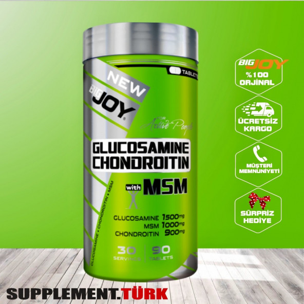 Bigjoy Glucosamin Chondroitin Msm 90 Tab. Glukozamin Glucosamine ürün görseli 1