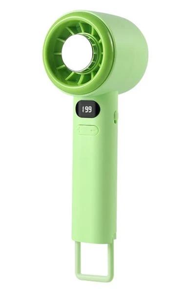 Feny FN-F40 Yeşil Kademeli Ultra Sessiz Led Göstergeli Şarjlı 1800Mah Turbo Mini El Fanı ürün görseli 1
