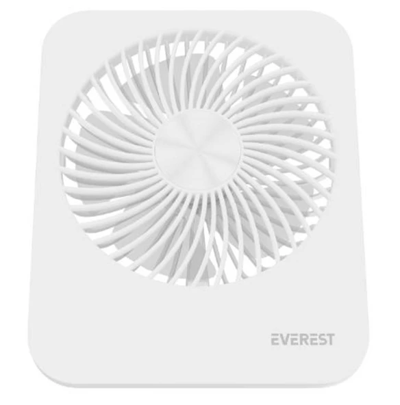 Everest EFN-601 Beyaz 2000mAh 4 Kademeli 4000RPM Hız Metal Ayak Masaüstü Usb Fan ürün görseli 1