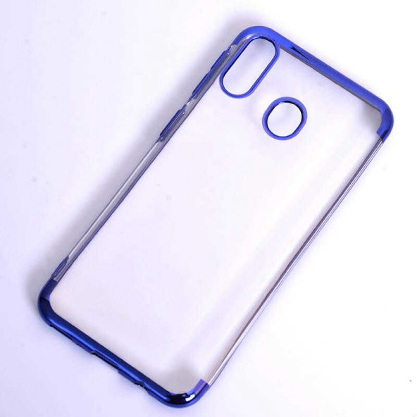 Galaxy A20 Kılıf İnce Köşeleri Renkli Şeffaf Silikon ürün görseli 1
