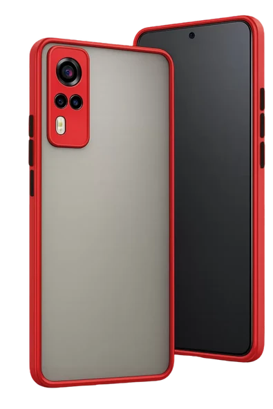 Newface Vivo Y53S Kılıf Montreal Silikon Kapak - Kırmızı ürün görseli 1