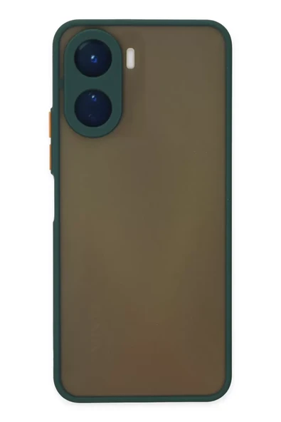 Newface Vivo Y16 Kılıf Montreal Silikon Kapak - Yeşil ürün görseli 1
