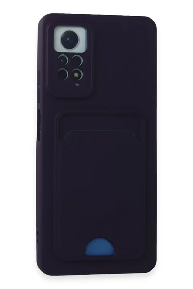 Newface Xiaomi Redmi Note 11 Pro Kılıf Kelvin Kartvizitli Silikon - Derin Mor ürün görseli 1