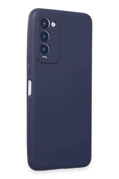 Newface Tecno Camon 18 Kılıf First Silikon - Lacivert - Resim 2