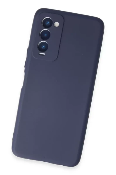 Newface Tecno Camon 18 Kılıf First Silikon - Lacivert - Resim 3
