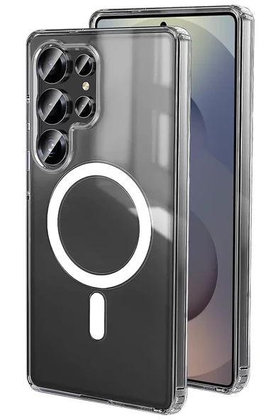 Newface Samsung Galaxy S26 Ultra Magneticsafe Şeffaf Silikon - Şeffaf ürün görseli 1