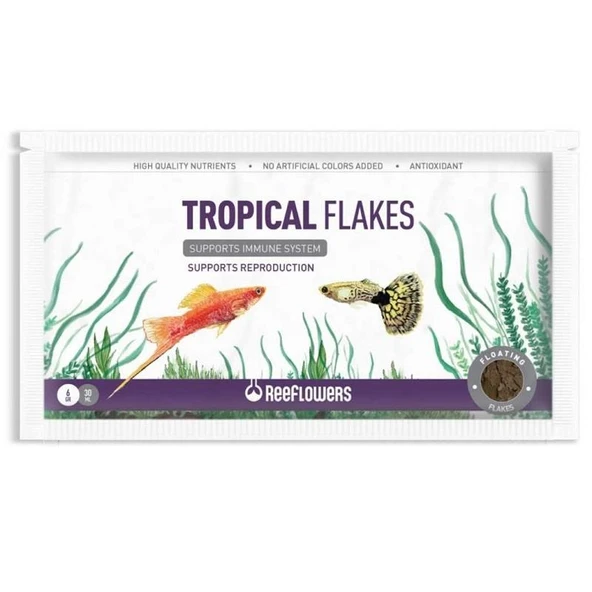 ReeFlowers Tropical Flakes Balık Yemi 6 Gr ürün görseli 1
