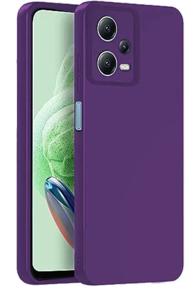 Newface Xiaomi Redmi Note 12 Pro 5G Kılıf Nano içi Kadife Silikon - Mor ürün görseli 1