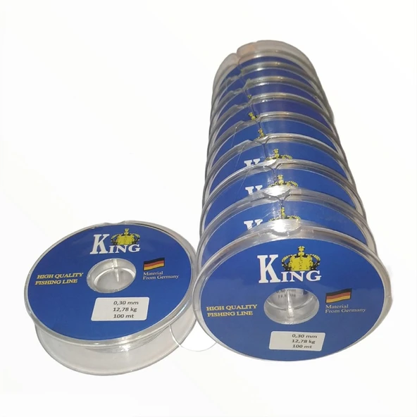 King Monofilament Beyaz Makara Esnek Misina ürün görseli 1