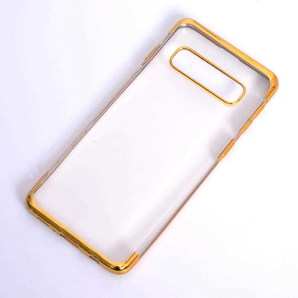 Galaxy S10E Kılıf İnce Köşeleri Renkli Şeffaf Silikon ürün görseli 1