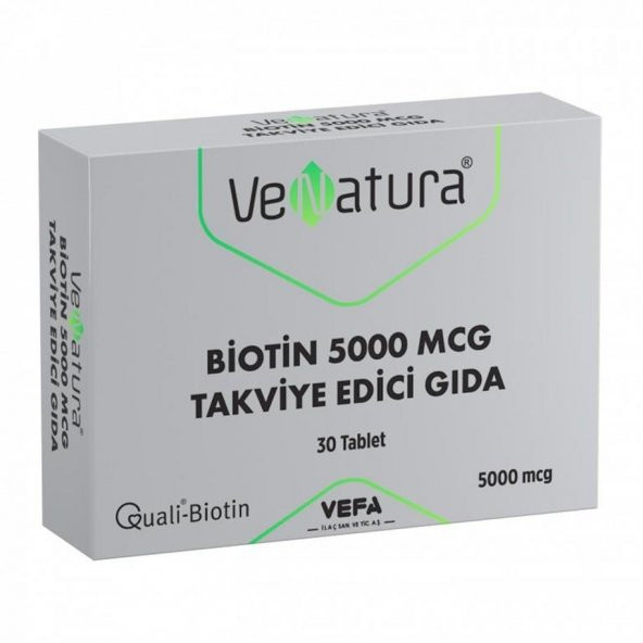 VeNatura Biotin 5000 mcg 30 Tablet ürün görseli 1