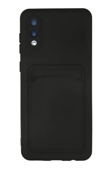 Newface Samsung Galaxy A02 Kılıf Kelvin Kartvizitli Silikon - Siyah ürün görseli 1