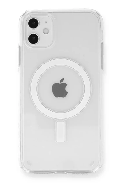 Newface Apple iPhone 11 Kılıf Magneticsafe Şeffaf Silikon - Şeffaf ürün görseli 1