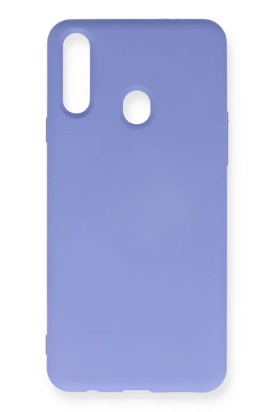 Newface Samsung Galaxy A20S Kılıf Nano içi Kadife Silikon - Lila ürün görseli 1