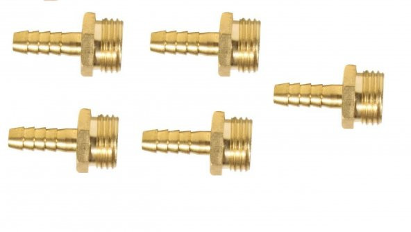 HAVA 1/4-10 mm ERKEK HORTUM UÇ 5 ADET ürün görseli 1
