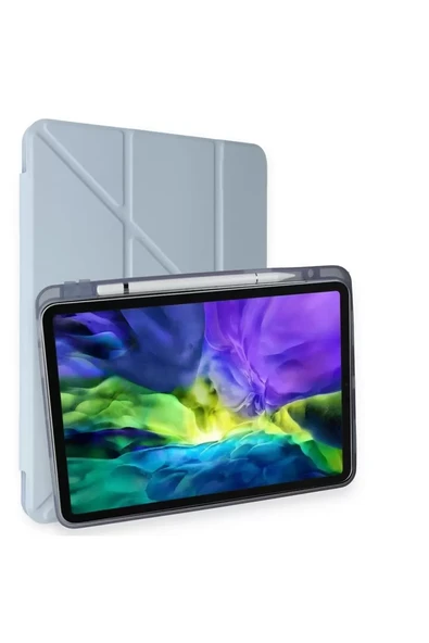 Newface Apple iPad Air 4 10.9 Kılıf Kalemlikli Mars Tablet Kılıfı - Mavi ürün görseli 1