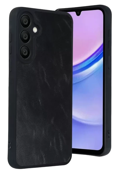 Newface Samsung Galaxy A37 5G Aras Deri Kapak - Siyah ürün görseli 1