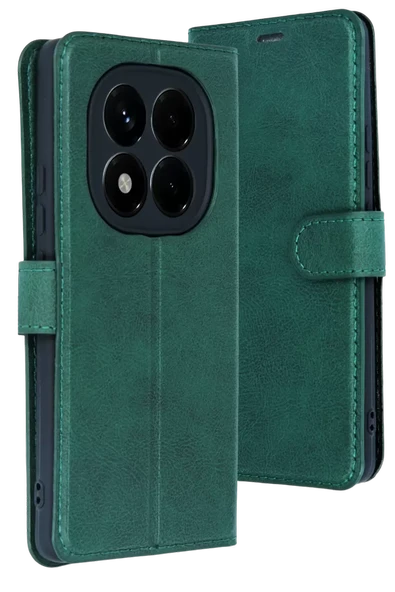 Newface Xiaomi Redmi Note 15 4G Trend S Plus Kapaklı Kılıf - Yeşil ürün görseli 1