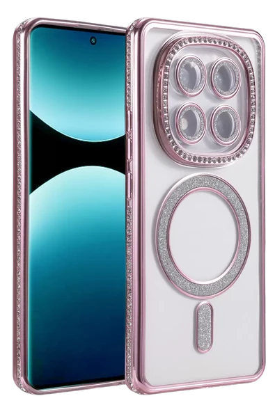 Newface Xiaomi Redmi Note 15 Pro 5G Joke Simli Magneticsafe Kılıf - Pembe ürün görseli 1